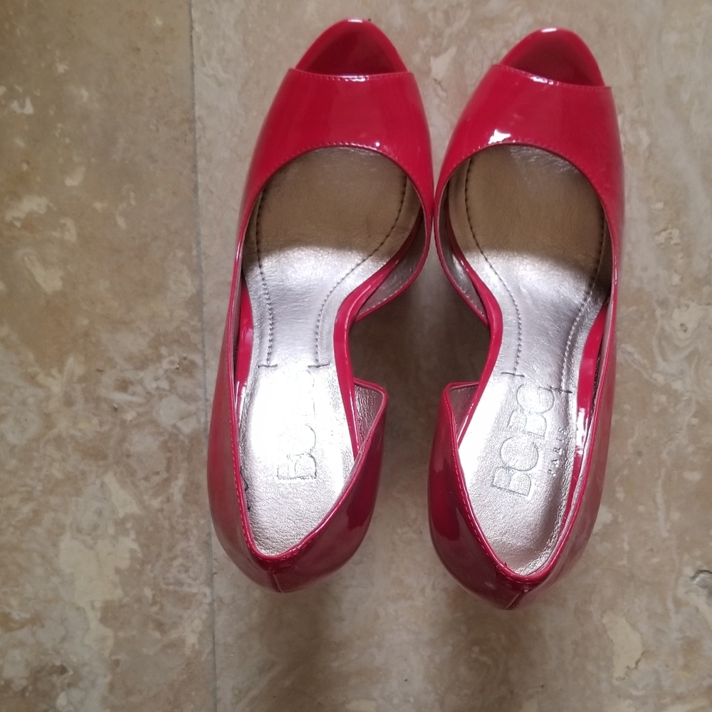 NEW BCGB Paris FERRARI RED HEELS 6 1/2